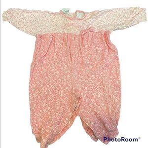 Vintage Osh Kosh BGosh baby girl onesie outfit 6-9 months e01